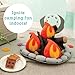 MindWare Oh So Fun! Plush Campfire Set - Kids Camping Toys with Pretend Campfire and Pretend Food - Smores Kit for Fire Pit - Kids Pretend Camping Play Set for Indoor Play - Ages 3 and Up