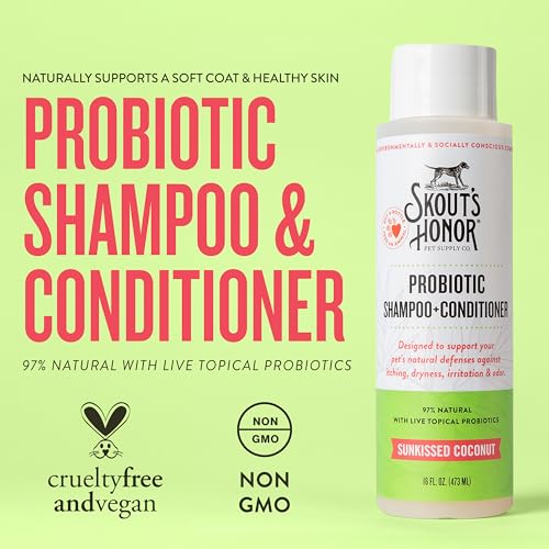 Skout'S Honor ASH21SCSC16 Probiotic Pet Shampoo & Conditioner With Avocado Oil & Omega-3S, 97% Natural thumb #1