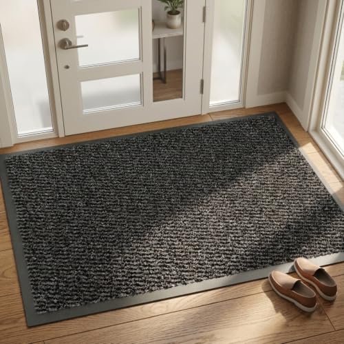 Image of GULLAMBO Extra Large Door Mats 140cm x 80cm Commercial Indoor Mats for Office Hall, Chairs & Floors- Non Slip Rubber Backed Floor Protector- Large Entrance Rugs, Absorbent Dirt Trapper Barrier Mat