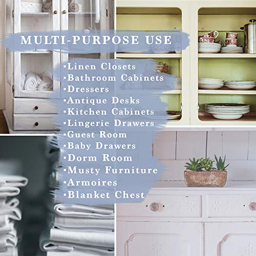 Scented Drawer Liners For Dresser 8 Sheets, Cabinet Liners For Shelves, Double-Sided Pattern Shelf Paper, Non Adhesive Shelf Liners For Bathroom (Linen Scent) 16.5In X 22.8In #TOP6