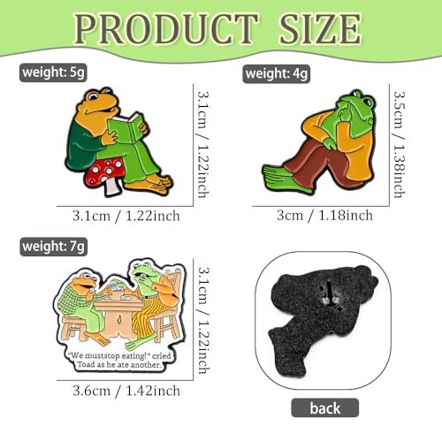 Image of Funny Animal Enamel Pins Set Corgi Frog Goose Cat Themed Badge Pins for Backpack Novelty Lapel Pins for Clothes Cartoon Brooches for Hats Bags Jackets