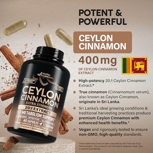 NutraHarmony Ceylon Cinnamon 20:1 Extract