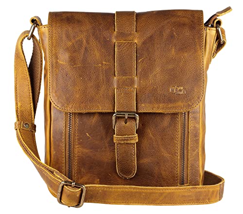 Image of Genuine Leather Crossbody Purse and Handbags - Crossover Bag Over the Shoulder