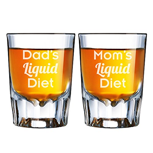Vaso grabado fluted shot glass 2 oz All Gifts