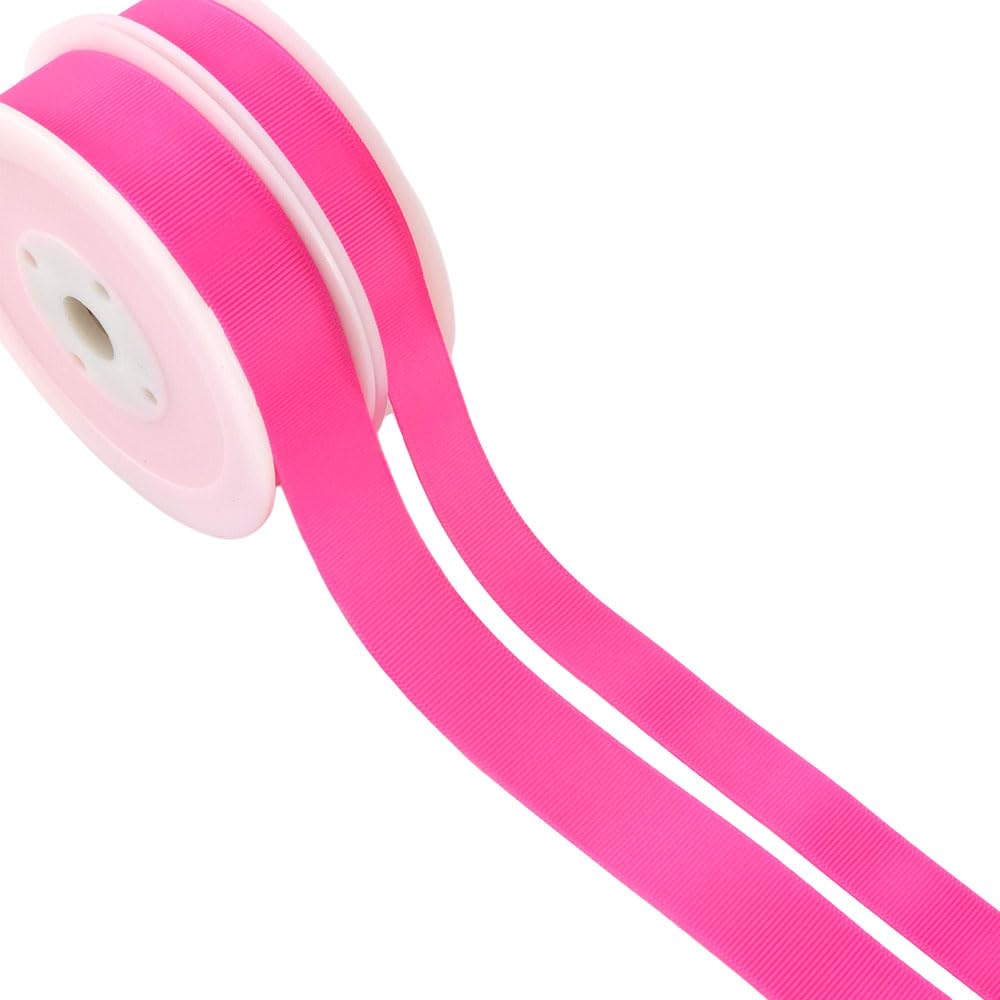 Crafty Capers Mid Pink | 16Mm Grosgrain Ribbon | 20M Reel | For Crafts & Cracker Making