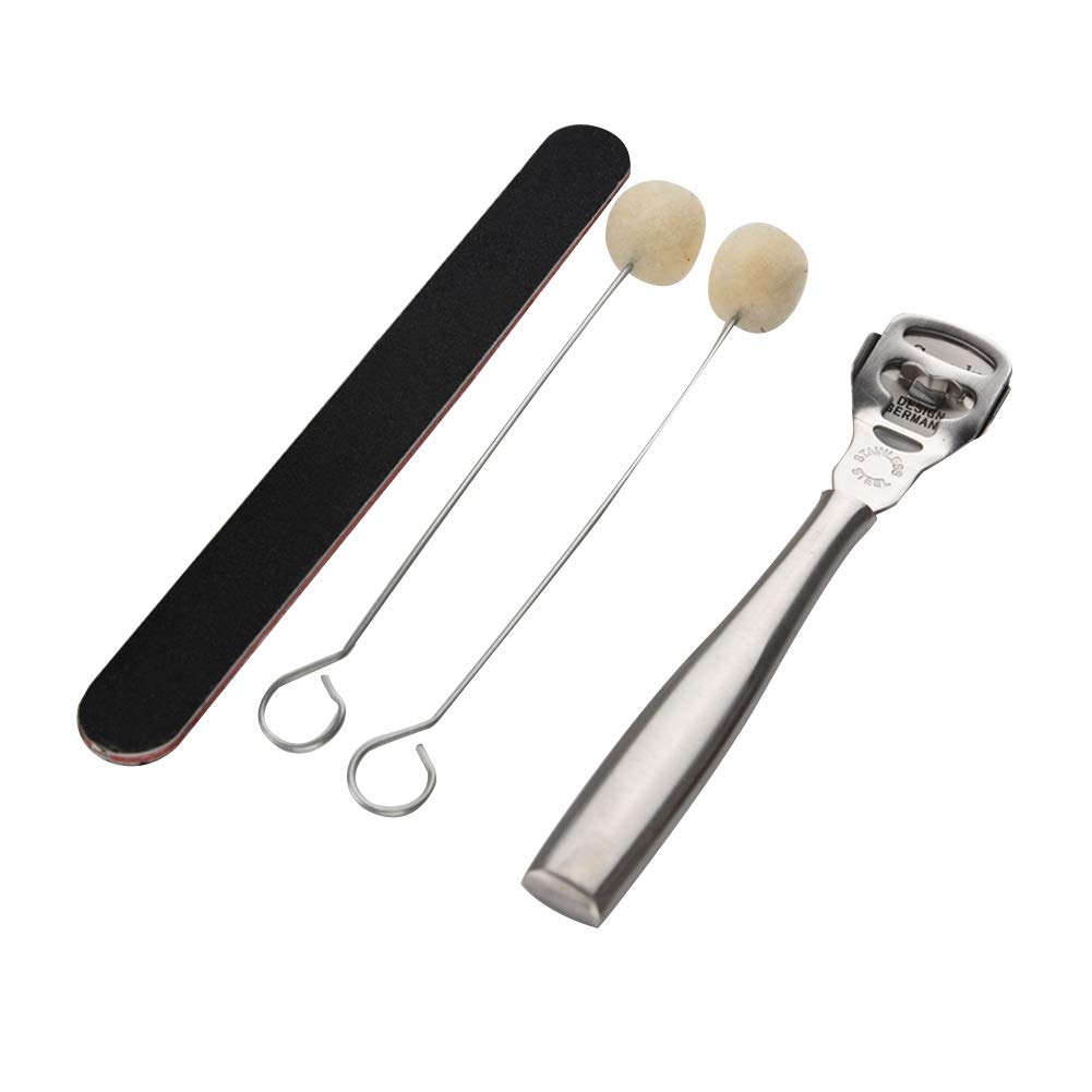 Sxhlseller Kit de Herramientas para Manualidades en Cuero de 42 Piezas |Juego de Punzones de Costura con Ranuradora, Cinceles, Hilo Encerado y Martillo para Bricolaje