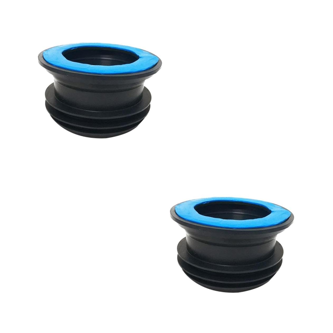 Lurrose 2 Stck. Toilettendichtung Toilettenring abflussstopfen Siegelring WC-Flanschring wc dichtring Dichtungsring ablassen Geruchsabweisender Abflussdichtring Gummi Blue