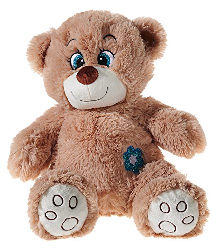 Preisvergleich Produktbild FLOWER-POWER-GLITZER TEDDY braun klein