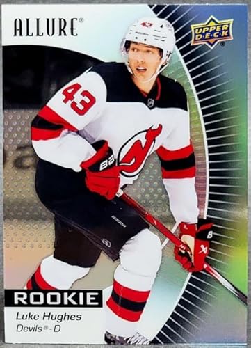 2023-24 Upper Deck Allure Rookies Black Rainbow Luke Hughes Rookie Card RC #139