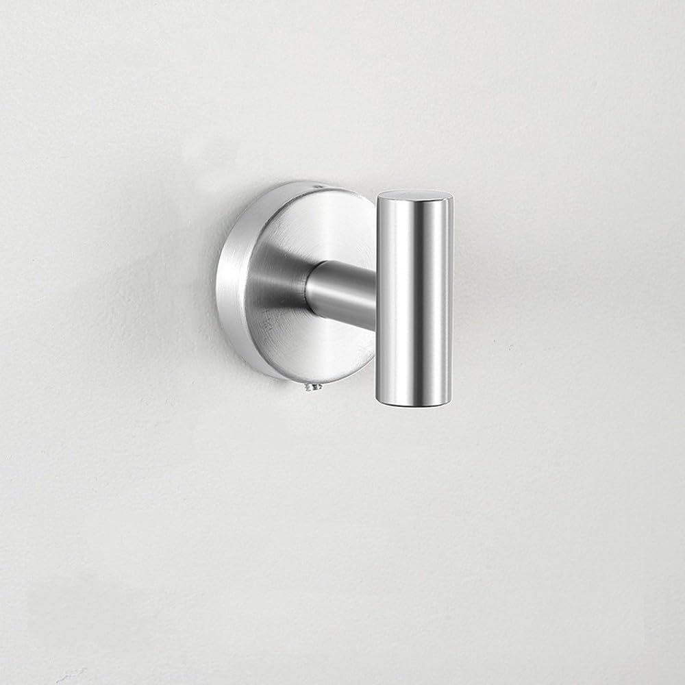 VVW&LIU 304 Stainless Steel Heavy Duty Towel Rack,Bath Towel Rod,Towel Ring,Toilet Paper Holder,Adhesive Hook,Bathrobe Hook, Wall Mou