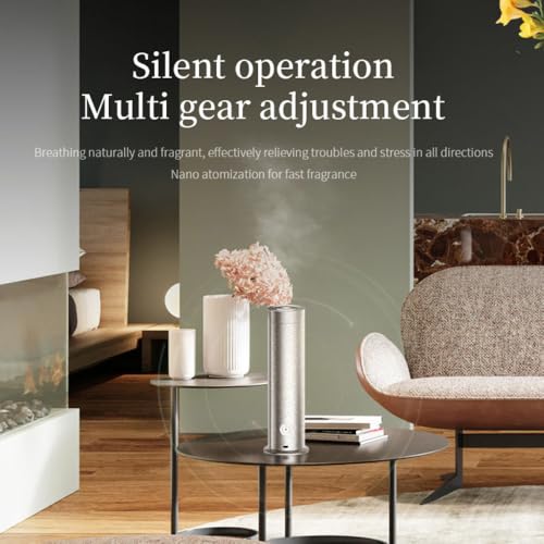 Image of STARQ Halo Luxury Smart Air Scent Diffuser Waterless Aroma Machine Cold Atomization Ultra Quiet No Heat for Office Home Gym & Hotel Includes Complimentary 100ml Starter Pack Perfumes