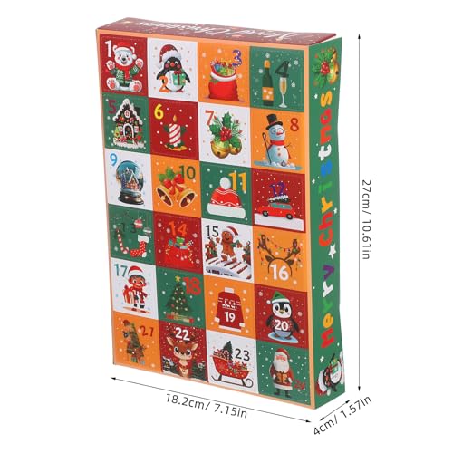 Zerodeko �N���X�}�X �A�h�x���g�J�����_�[�{�b�N�X 5�Z�b�g 24�R���p�[�g�����g ��̃J�E���g�_�E���{�b�N�X �Ƒ����� �z���f�[�p�[�e�B�[