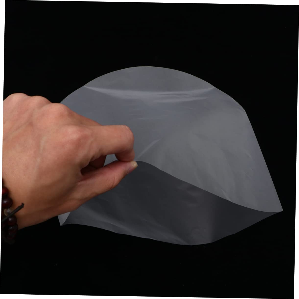 HEMOTON 50 Pezzi Copertina Trasparente in Plastica Protettore di Dischi in Vinile Record di Sacchetti di Plastica Vinile Sadico Registrare Maniche Interne Manica Addensare
