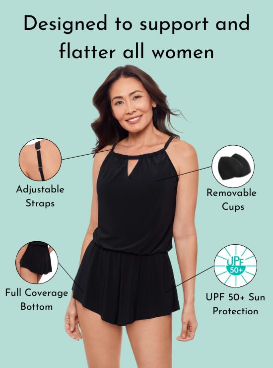 Aqua Green Womens Keyhole Blouson Romper4