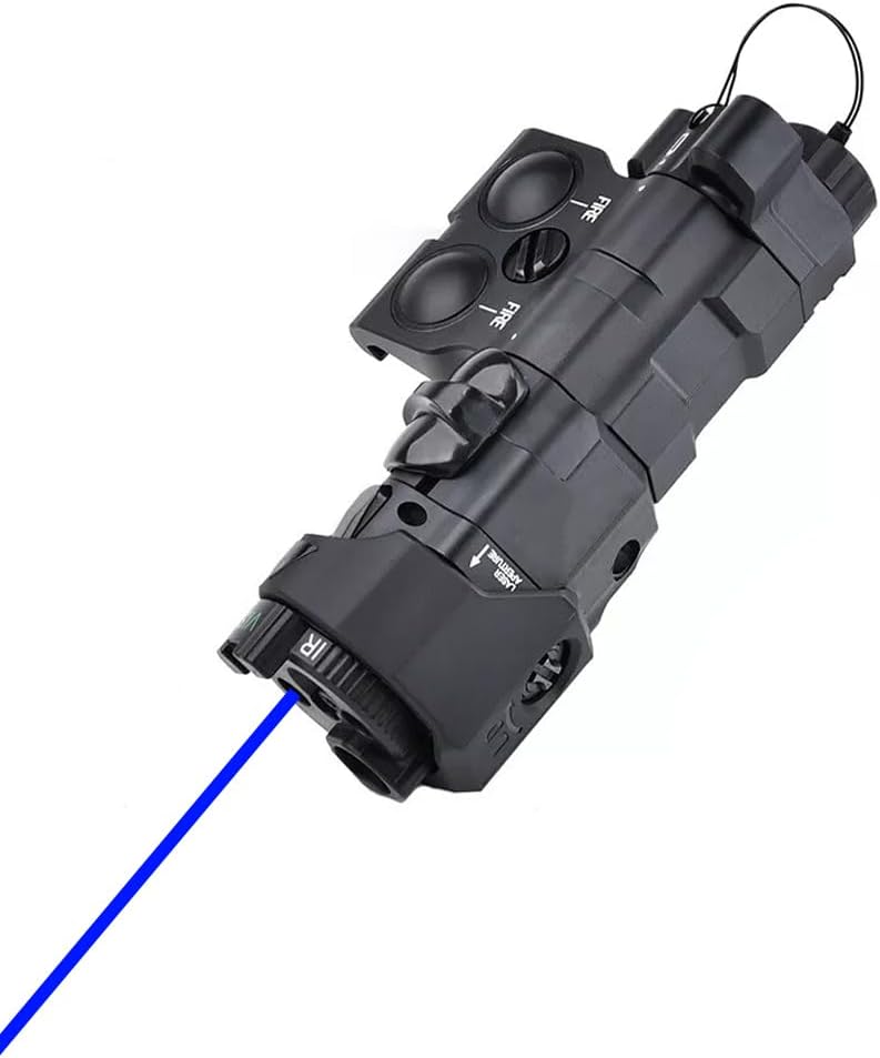 Metal MW C1+ Box Aiming Laser Sight(with IR+Red/Green/Blue Laser+IR Fill Light+LED White Flashlight),& M300A Flashlight & an Modular Dual Remote Pressure Switch(SF+2.5 Plug) Combo,BK