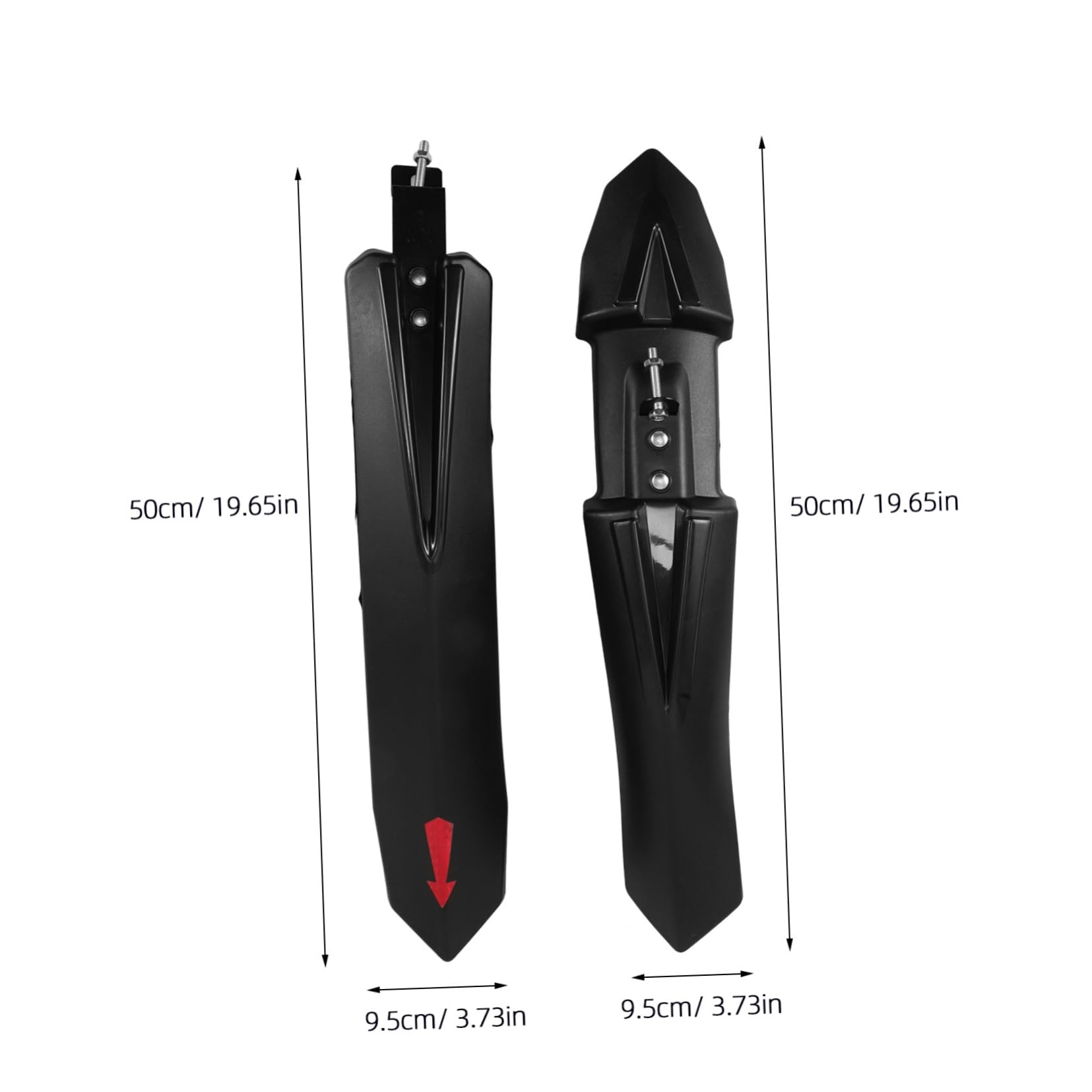 Happyyami Versatile Reflective Bike Mudguard for Mountain and Road Bikes Quick Installation Durable Protection from Mud and Water Enhances Aesthetic Look Metal