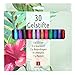 Produktbild Jamasia 999201 - Gelstifte 30er Set, Etui mit 30 Gelschreibern mit Glitter, Regenbogen, Metallic, Standard und Pastell Farbeffekten, Gelmalstifte für Softes Schreiben und Zeichnen