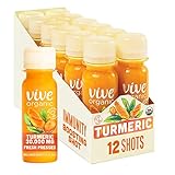 Vive Organic Pure Boost - Turmeric Shot (2oz, 12 Count) Proactive Immunity & Wellness Shot - Cold...