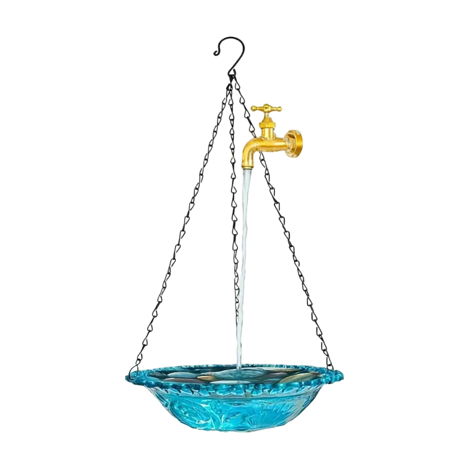GTYLF Bird Waterer Hanging Bird Feeder with USB Power and Easy Installation for Garden Birds Enthusiasts Bathtubs