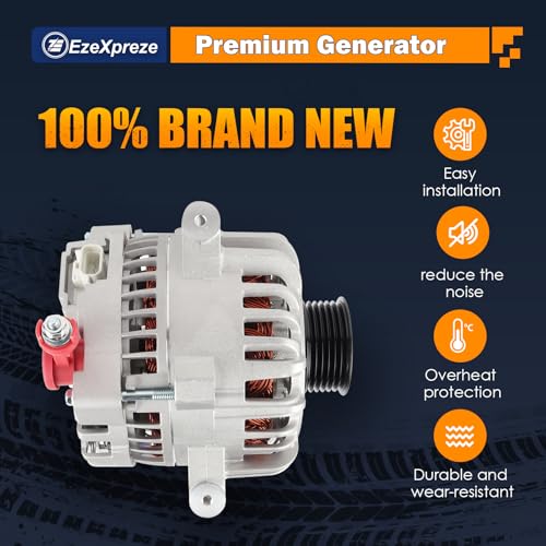 Image of Ezexpreze 8318 New Alternator Fit for Ford F150 V8 4.6L 5.4L 2004-2008, for F150 Heritage 2004 (Not for SVT Lightning), Fit for Expedition 5.4L 2005 2006, Fit for Lincoln 5.4L Mark LT 2006-2008