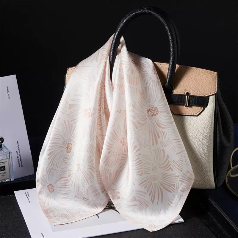 Image of ANDANTINO 100% Mulberry Silk Scarf -21 inch Square Neckerchief with Gift Packed