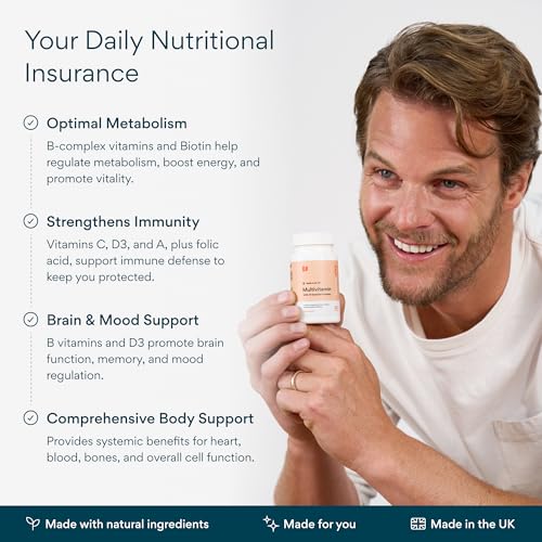 Bettervits Multivitamin Tablets for Women & Men with 13 Vitamins | Multivitamins A,B,C,D,E, Biotin - Energy Boost & Immunity Support | Gluten-Free and Vegetarian Friendly | 60 Vitamin Capsules - Image 3