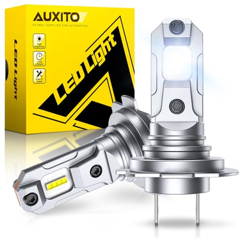 Image of AUXITO H7 Bulb, 6500K Cool White 600% Brighter, Direct Plug & Play Installation, No Adapters Needed, 99% Vehicle Compatible, Enhanced Safety Vision
