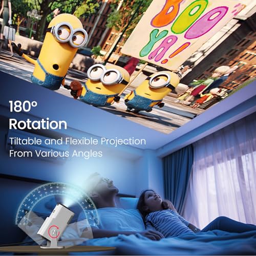 Image of Portronics Beem 470 Mini Smart LED Projector,720p HD,2000 Lumens,Pre-Installed Streaming Apps(Netflix, Prime Video, Hotstar),Auto Keystone,3W Speaker,Adjustable Angle, Wireless Screen Mirroring