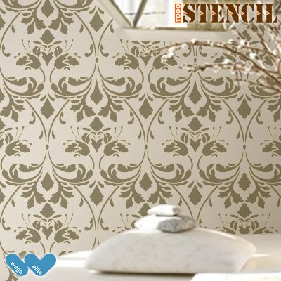 Stencil Muro Damasco 018. Misure: Dimensioni