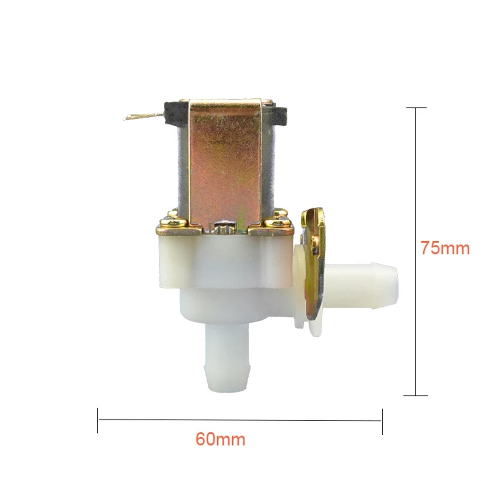 Zawór elektromagnetyczny Zawór wodny 220V110V Solarny zawór elektromagnetyczny DC24VDC12V Kaniula z czystej miedzi, cewka z tworzywa sztucznego (zawór wlotowy wody, AC220V_NORMALNIE ZAMKNIĘTY)