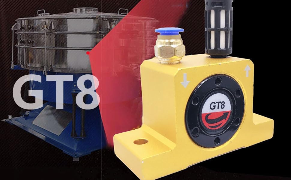 Miniatura 9 de Vibrador de turbina neumática GT8 Serie GT Vibrador de turbina neumática 18 "Componentes del sistema neumático industrial Vibradores de turbina de