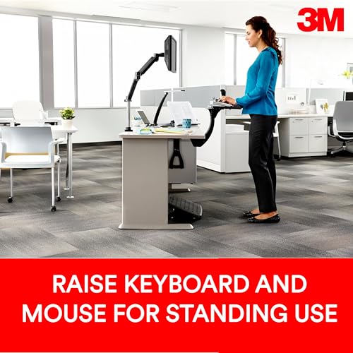 3M AKT180LE Accessoires de Clavier tiroir ergonomique pour bureau réglable