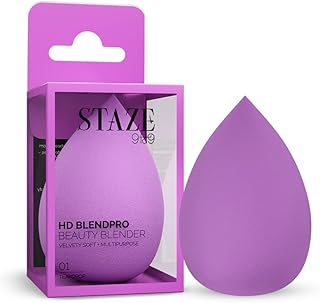Staze 9to9 HD BlendPro Beauty Blender | Velvety Soft + Multipurpose Makeup Sponge | Reuable Blending Sponge For Loose powd... Price In India