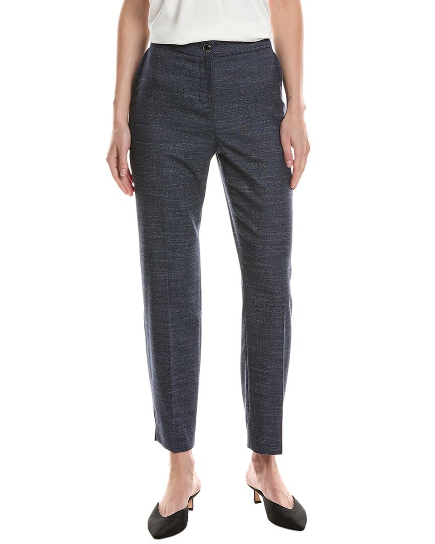 Anne Klein Womens Fly Front Btn Elastic Bk Slash Pkt Strai