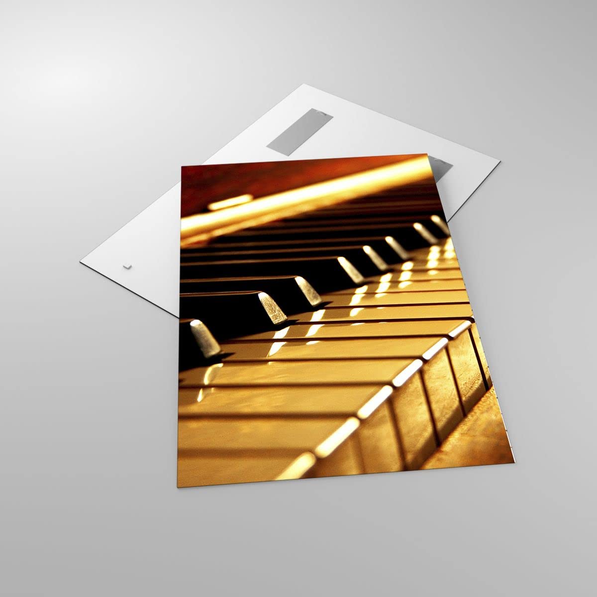 ARTTOR Glasbild 70x100 cm Wandbild Glasdruck Musik - 2200 | Klavier Konzert Vertikal Groß Modern Dekoration Wohnzimmer Schlafzimmer Küche Wanddeko Kunstdruck Art Wall Decor ARTTOR