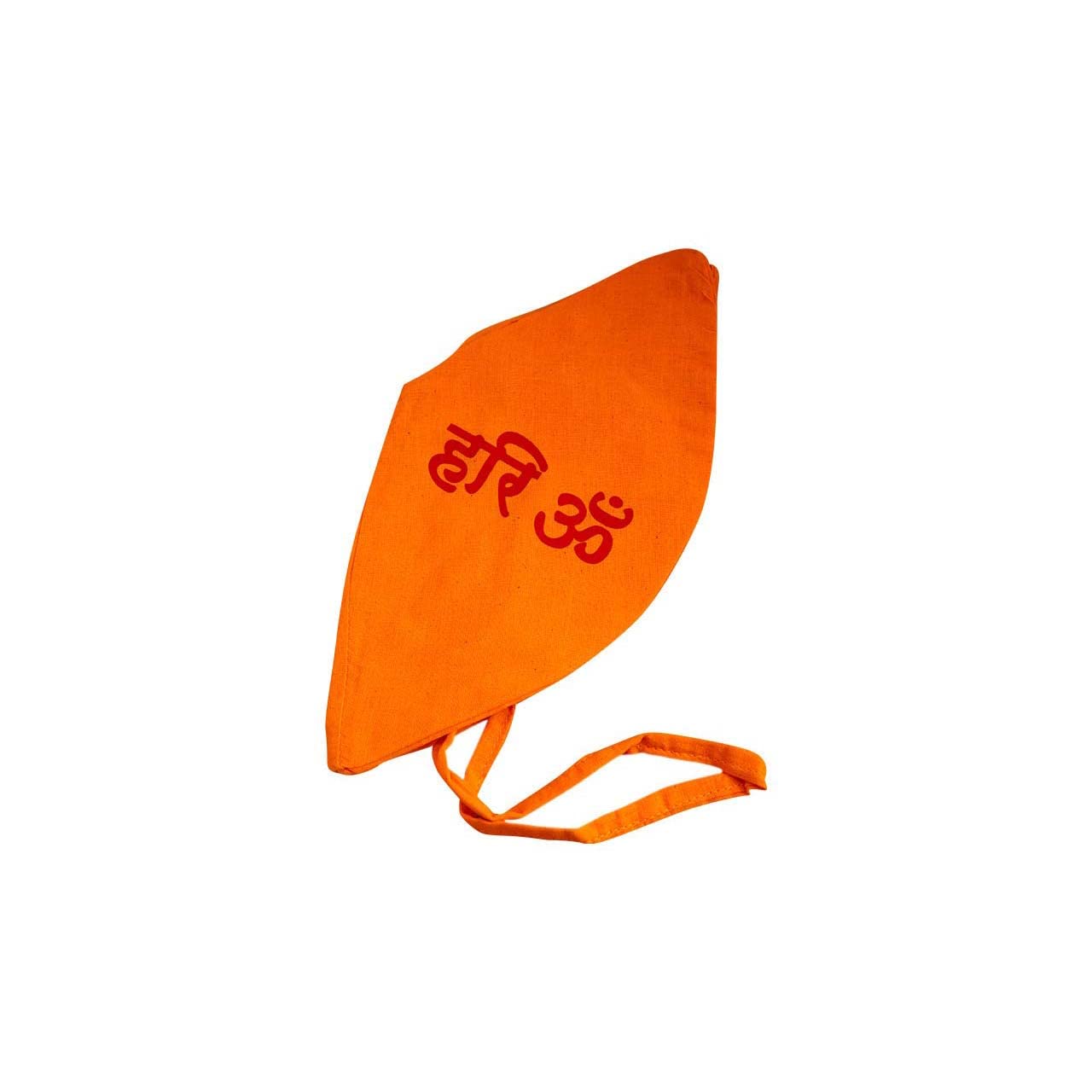 Aashita Creations Gomukhi Japa Mala Bag - Hare Om Design - Saffron