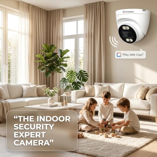 Image of Consistent 4G Dome Indoor CCTV Camera | STQC Certified | All Time Color | Night Vision | Two Way Audio | Human Detection | 4G SIM Supports | Upto 256GB Memory Card Cloud Storage | Alexa