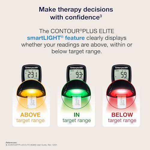 Image of Contour Plus Elite Blood Glucose Monitoring System (Glucometer with Contour Plus Blood Glucose Test Strip 25S Free) | with Bluetooth