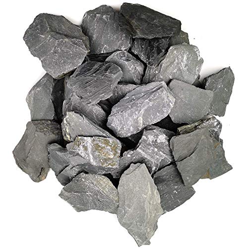 Voulosimi Natural Slate Rocks 1 to 3 inch PH Neutral Stone Perfect Rocks for Aquariums, Landscaping Model,Tank… - Image 5