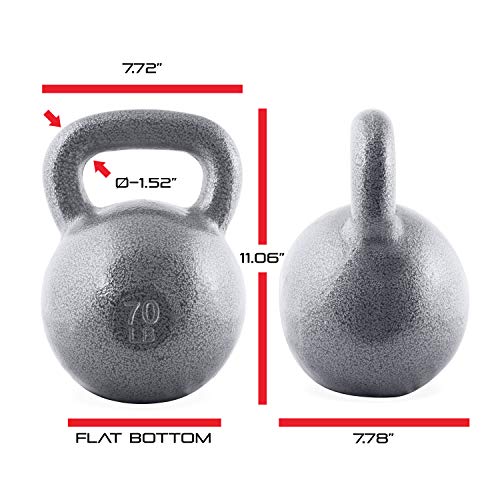 image for WF Athletic Supply Hammerstone Cast Iron Kettlebell - 13, 10-80 Pounds