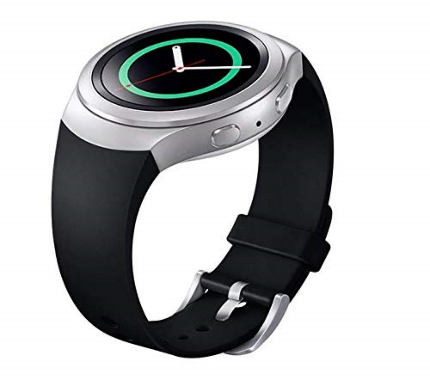 SKEIDO Black Silicone Watch Band Strap For Samsung Galaxy Gear S2 SM-R720