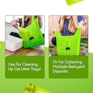 Certified Home - Sacchetti compostabili per lettiera per cani di grandi dimensioni, 10% in beneficenza, sacchetti compostabili a base di amido di mais + sacchetti per rifiuti per lettiera per gatti - immagine 3