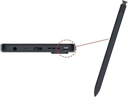 Miniatura 5 de Lápiz óptico para TCL Stylus 5G Pen reemplazo para TCL Stylus 5G Stylus Pen Touch Pen T779W versión+pin de expulsión (negro lunar)