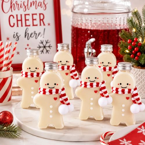 Botellas de Navidad con tapas herméticas y plástico transparente de 500 ml 5