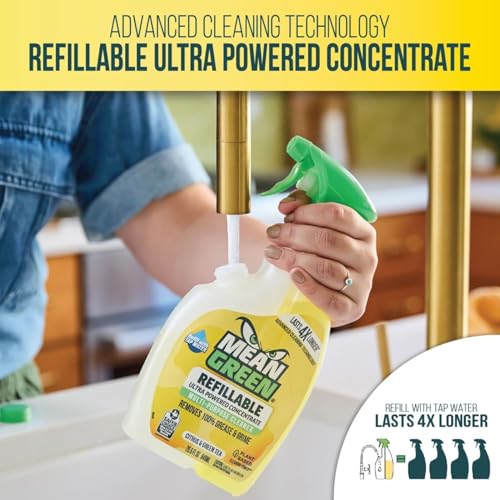 Mean Green Refillable Ultra Powered CONCENTRATE Multi Purpose Cleaner, Citrus & Green Tea, 14.3 fl oz - Image 4