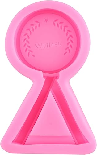 Miniatura 8 de ZiXiang Moldes de silicona para autos de carreras, molde redondo 3D para fondant, molde de rueda de camión, molde de silicona para medalla, trofeo,