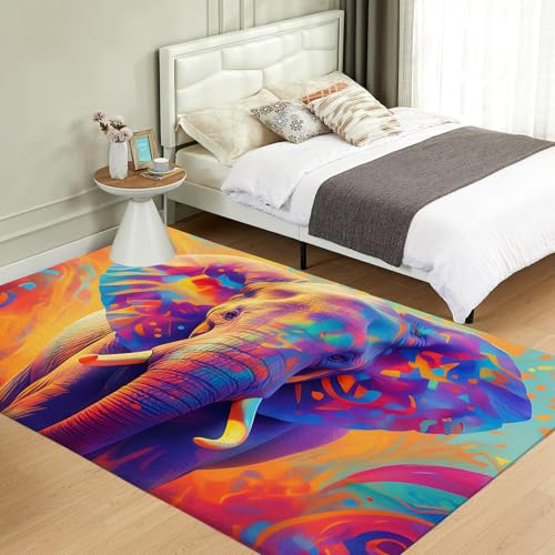 Tapis éléphant d'Afrique antidérapant pour protéger le sol