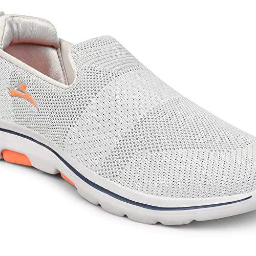 Image of Slip On Sports,Walking & Gym Shoes with Extra Cushion Lightweight Slip-On Black-L Gray for Men's & Boy's