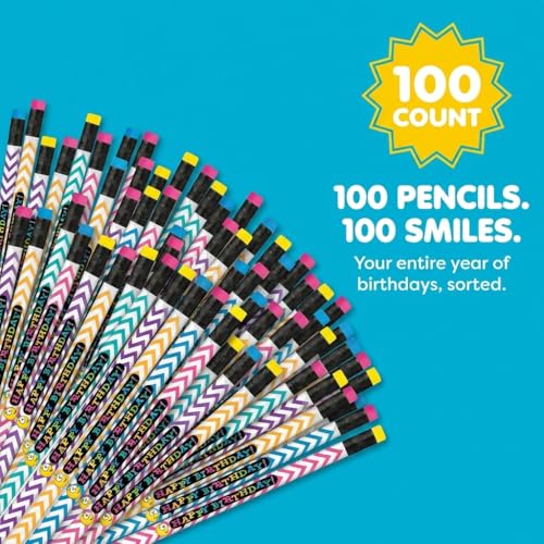 Set de 100 lápices Anderson's Happy Birthday Chevrons miniatura 3
