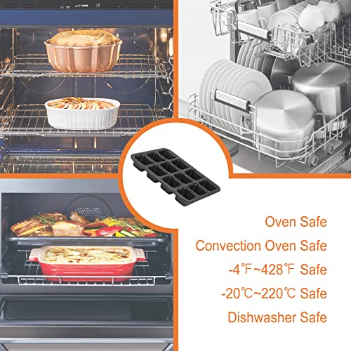 Chefmade Brownie Cake Pan, Nonstick 12 Cavity Square Muffin Bakeware #TOP3